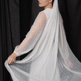 LOVE LANE LONDON Scattered Pearl Cathedral Veil