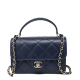 CHANEL Coco Lady Navy Flap Bag