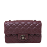 CHANEL Mini Flap in Plum