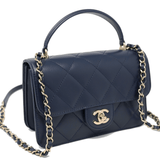 CHANEL Coco Lady Navy Flap Bag