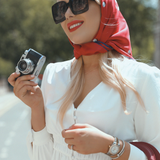 CHANEL Pearl Silk Scarf