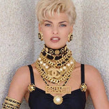 CHANEL 1993 Very Rare Logo Medallion Belt