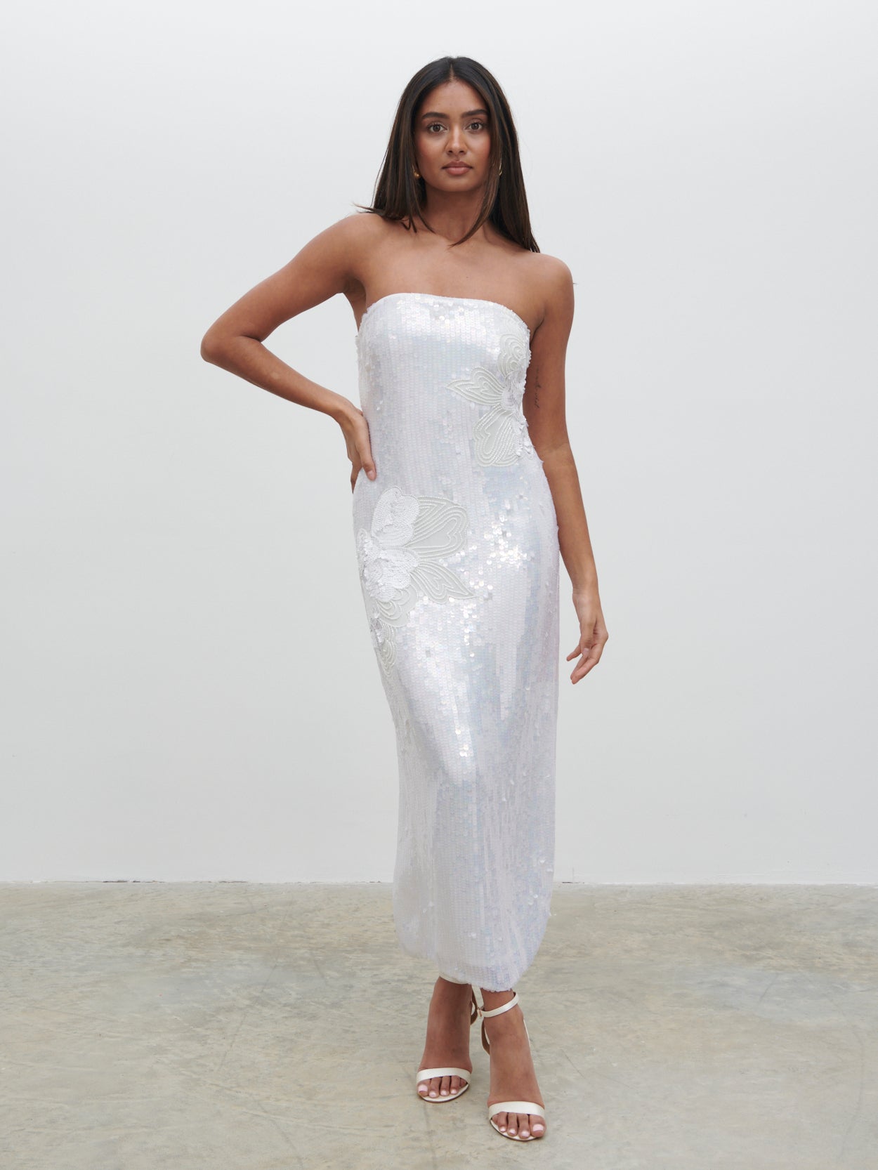 pretty lavish sequin dress Pretty Lavish Zia sequined scoop neck maxi dress in lemon floral