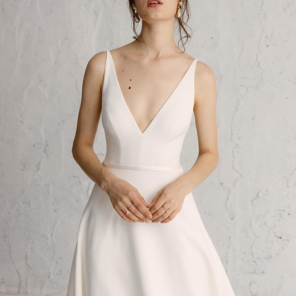 Kaizen A-line wedding dress, available to rent from Something Borrowed for weddings in Cardiff
