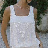 Nancy Bridal Sequin Top