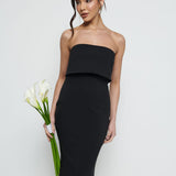 Julia Crepe Maxi Bridesmaid Dress