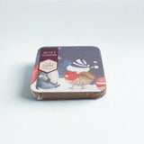 Festive Forest Friends Set/4 Coasters