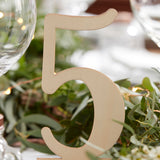 Wooden Wedding Table Numbers 1 - 12- 5 Inner Pack