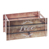 Wooden Effect Card Wedding Crate- 5 Inner Pack