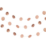 Circle Rose Gold Party Bunting- 10 Inner Pack