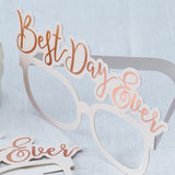 Rose Gold Best Day Ever Glasses