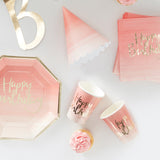 Pink and Gold Ombre Party In A Box- 5 Inner Pack