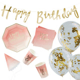 Pink and Gold Ombre Party In A Box- 5 Inner Pack