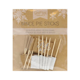 Festive Silver Foiled Mince Pie Sticks - Christmas Metallics