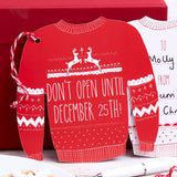 Red and White Festive Giant Jumper Gift Tags - Cosy Christmas