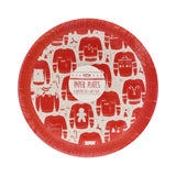 Red and White Festive Jumper Paper Plates - Cosy Christmas