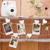 Wooden Heart Peg and String Set - Rustic Country