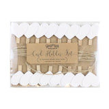 Wooden Heart Peg and String Set - Rustic Country- 5 Inner Pack