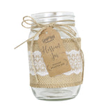 Glass Jar with Hessian Rustic Wrap- 5 Inner Pack