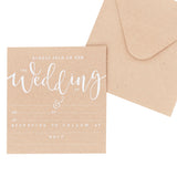 Kraft Wedding Invites - Rustic Country