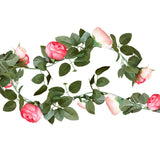 Artificial Pink Rose Garland Decoration- 10 Inner Pack