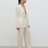 PRETTY LAVISH Callie Satin Suit Jacket