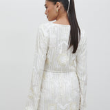PRETTY LAVISH Cannes Sequin Cropped Blouse