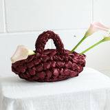 Nest - Burgundy Handmade Bridal Bag