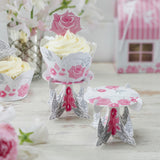 Rose & Swallow Single Cupcake Stands - Enchanted Rose