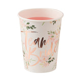 Floral Team Bride Cups