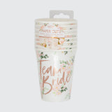 Floral Team Bride Cups