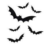 Black Bat Halloween Window Stickers- 5 Inner Pack