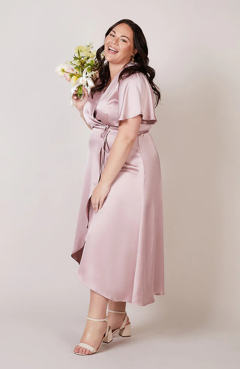 REWRITTEN Florence Waterfall Bridesmaid Dress in Rose Pink – Something Borrowed