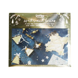 Gold Christmas Tree Shaped Advent Boxes - Gold Christmas- 5 Inner Pack