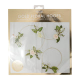 Gold Wedding Floral Hoops
