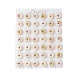 Large Gold Foiled Donut Wall- 5 Inner Pack