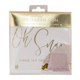 Gold Wedding Hashtag Instagram Cards