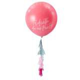 Giant Pink Til Death Do Us Party Balloon Kit