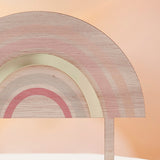 Wooden And Acrylic Rainbow Cake Topper