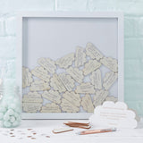 Cloud Drop Top Frame Guest Book Alternative