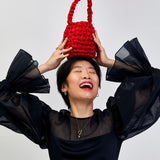 Hive - Lipstick Red Handmade Bridal Bag