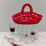 Nest - Lipstick Red & Hot Pink Handmade Bridal Bag