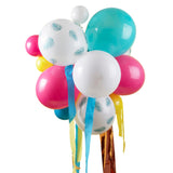 Multicoloured and Palm Print Party Balloon Chandelier