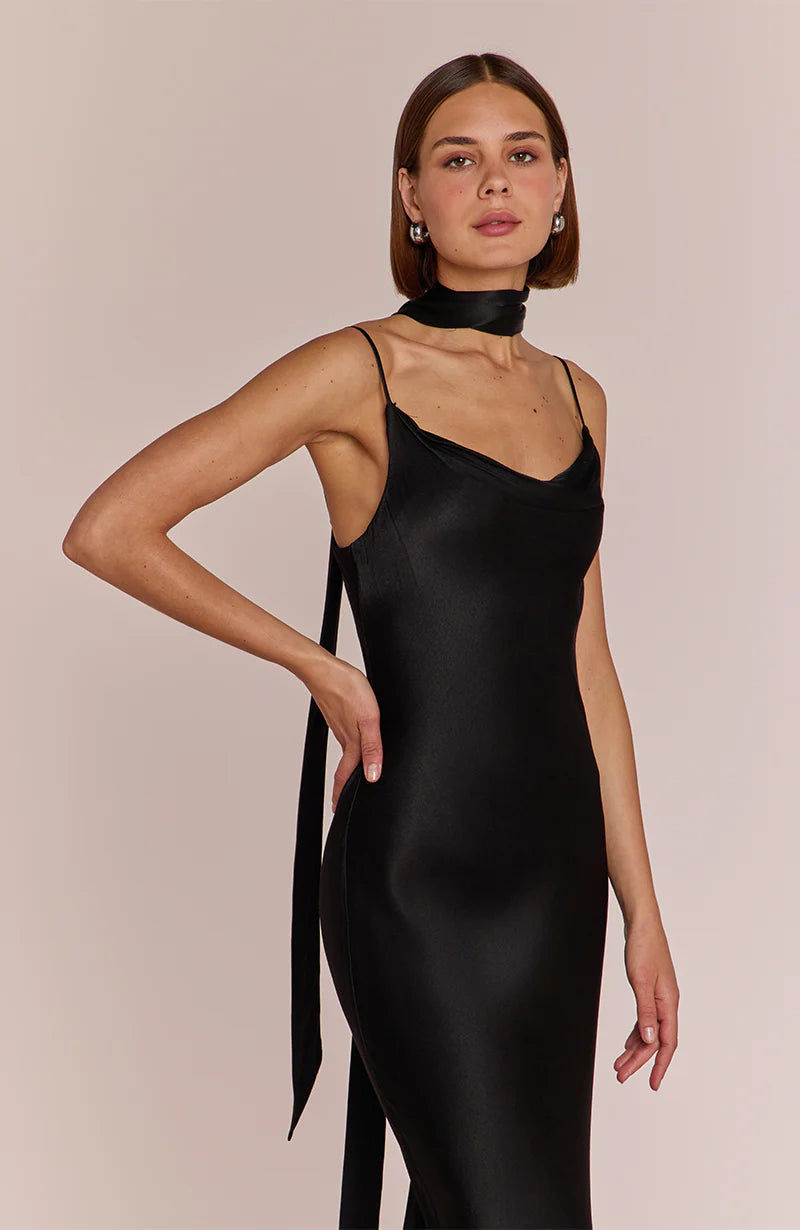 pollenca dress in terracotta satin product info and reviews REWRITTEN Pollenca Bridesmaid Dress in Terracotta Satin Something Borrowed