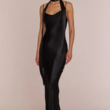 REWRITTEN Pollenca Bridesmaid Dress in Viscose Satin