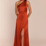 REWRITTEN Porto Bridesmaid Dress in Burnt Orange