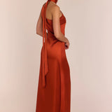 REWRITTEN Porto Bridesmaid Dress in Burnt Orange