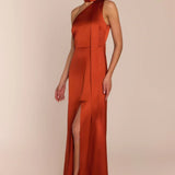 REWRITTEN Porto Bridesmaid Dress in Burnt Orange