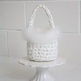 Hive - White Feather Handmade Bridal Bag