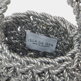 Hive Luxe Cord - Silver Handmade Evening Bag